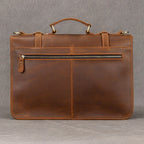Sacoche ordinateur cuir homme, cartable doublé cuir à soufflets