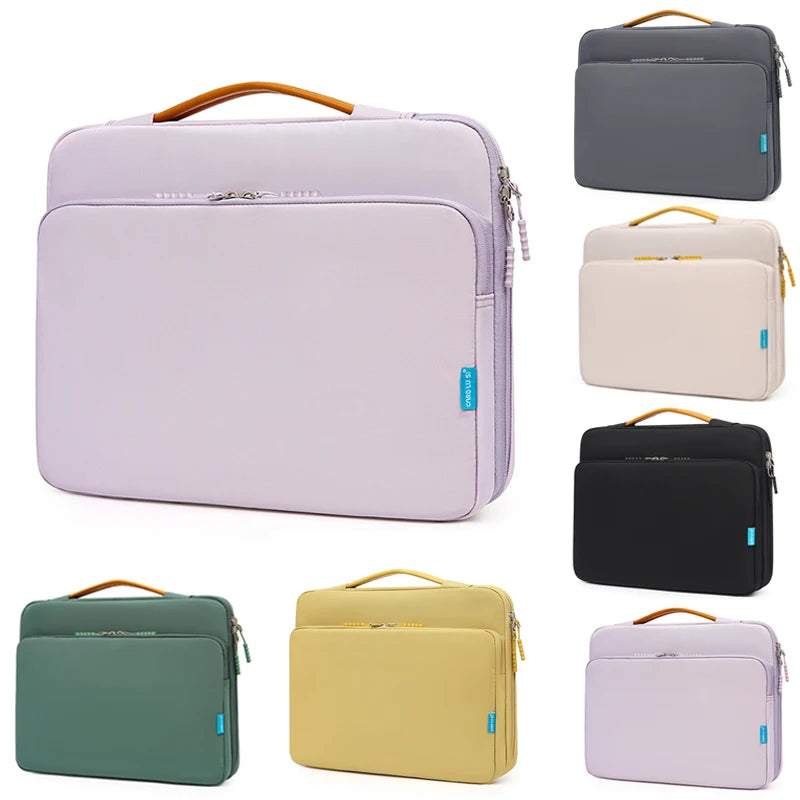 Pochette ordinateur à compartiment accessoires, déperlante