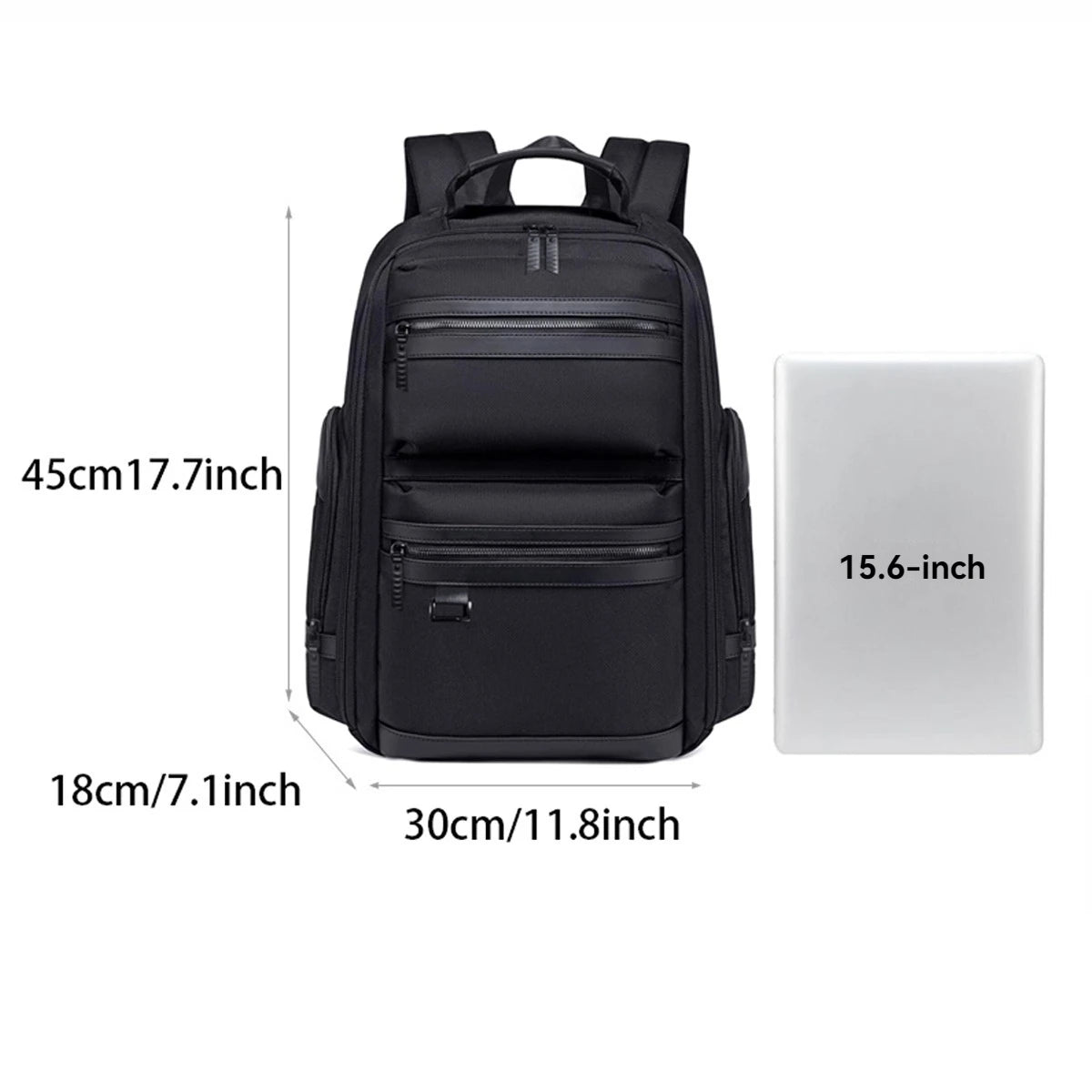 Sac à dos ordinateur 15,6 pouces business, cinq rangements
