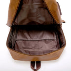 Sac à dos ordinateur rétro aspect cuir vieilli, noir ou marron