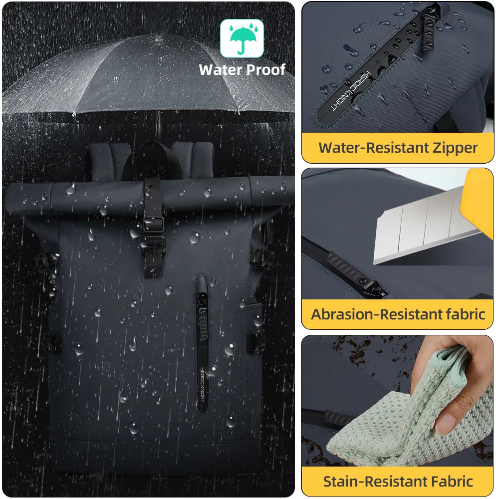 Sac à dos ordinateur 15,6 pouces à haut enroulable, 20 à 27 L