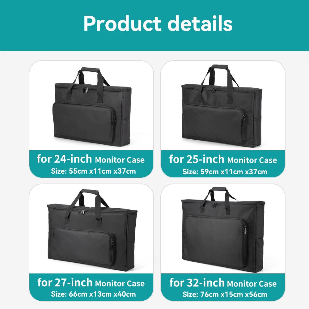 Sacoche ordinateur rembourrée 9 mm pour moniteur de 24 à 32 pouces
