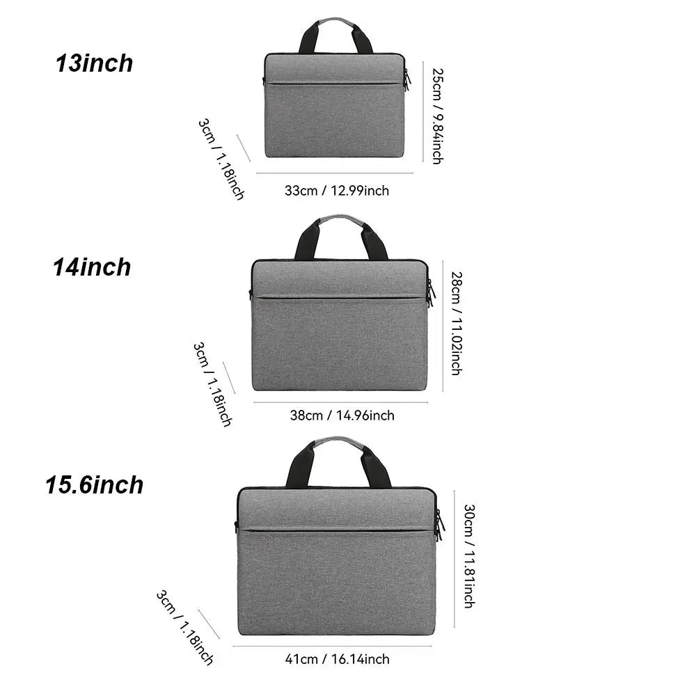 Pochette ordinateur à poignées et bandoulière, 13,3 à 15,6 pouces