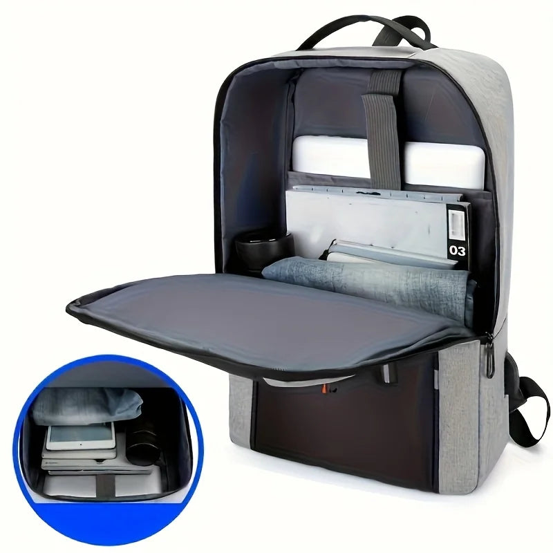 Sac à dos ordinateur USB 15,6 pouces, profil fin de 12 cm