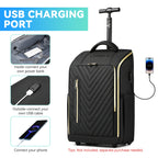 Sac à dos ordinateur à roulettes 15,6 pouces, port USB, 47 cm
