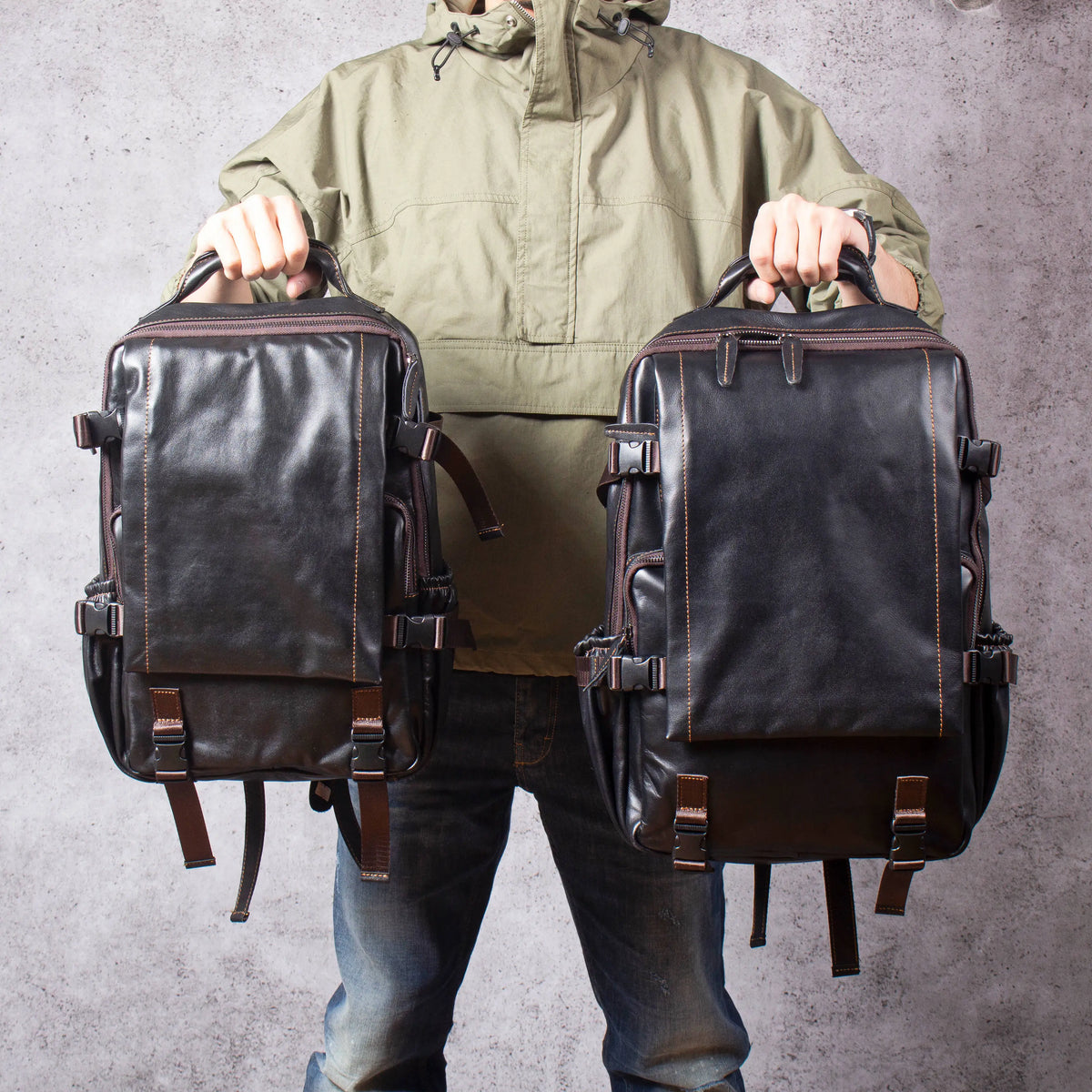 Du bureau au week-end, un sac en cuir