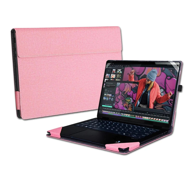 Housse ordinateur 14 pouces avec support magnétique et porte-stylet