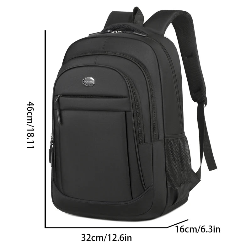 Sac à dos ordinateur 15,6 pouces noir, liseré coloré au choix