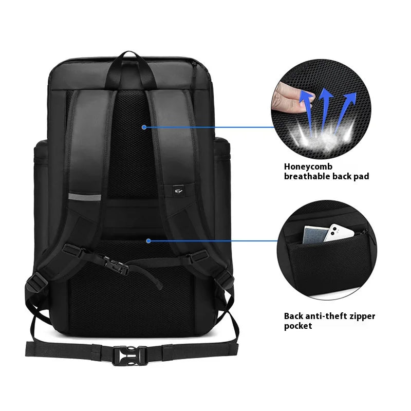 Sac à dos ordinateur homme 50 L avec compartiment à chaussures