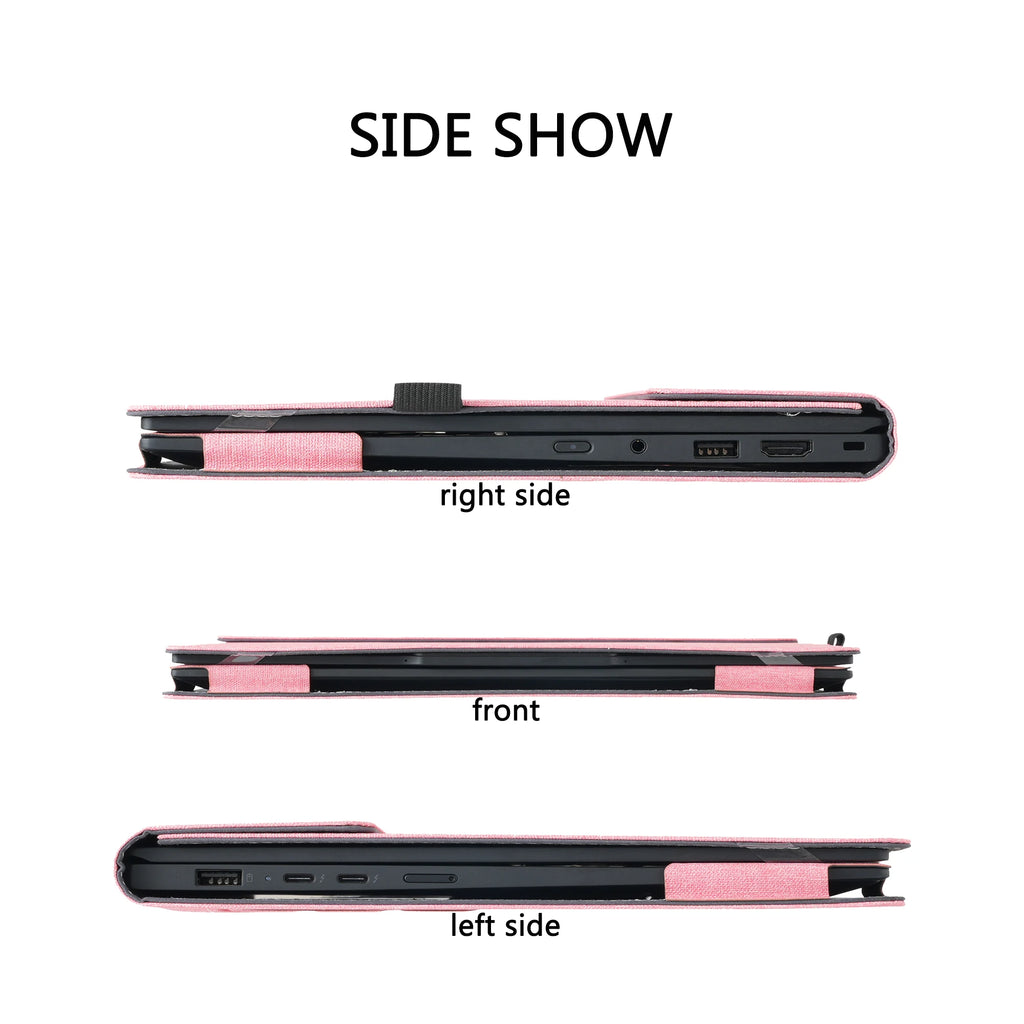 Housse ordinateur 14 pouces avec support magnétique et porte-stylet