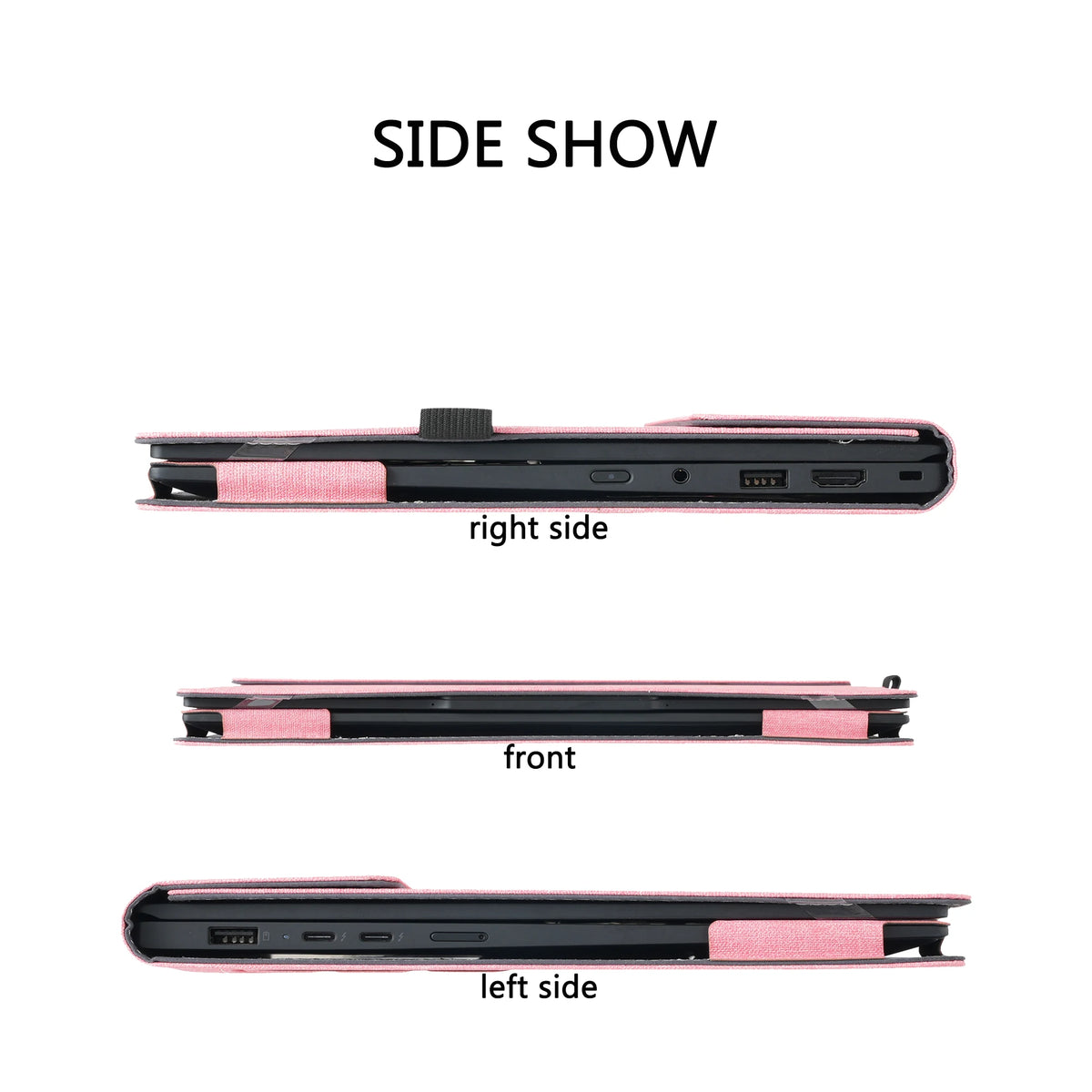 Housse ordinateur 14 pouces avec support magnétique et porte-stylet
