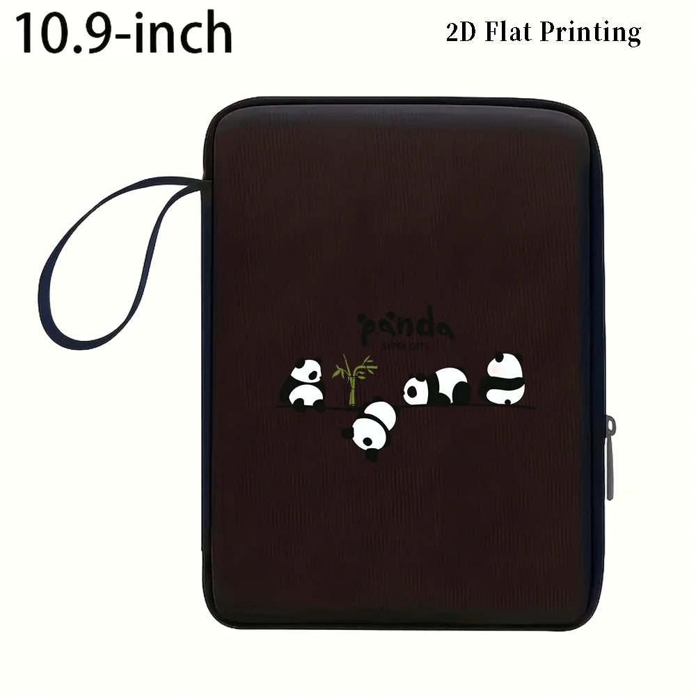 Pochette ordinateur et tablette imprimé panda, 10,9 ou 12,9 pouces