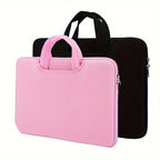 Pochette ordinateur à anses courtes et poche chargeur, 4 couleurs