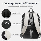 Sac à dos ordinateur homme 17,3 pouces extra-fin et extensible, USB