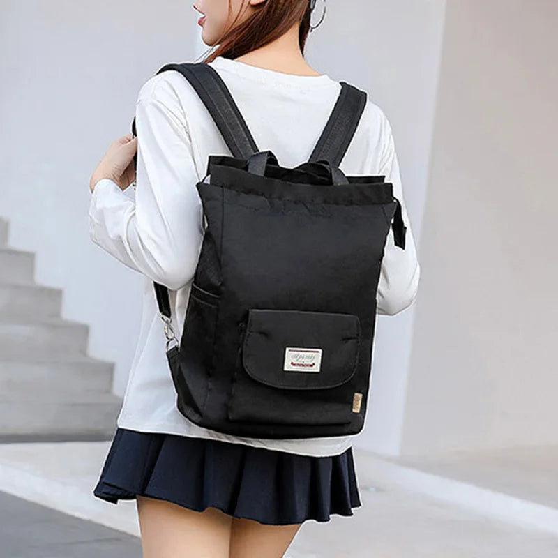 Sac à dos ordinateur femme 14 pouces convertible en cabas, port USB