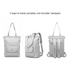 Sac à dos ordinateur femme 14 pouces convertible en cabas, port USB