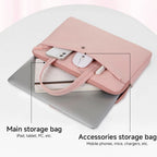 Pochette ordinateur à anses et passant trolley, 13 à 15,6 pouces