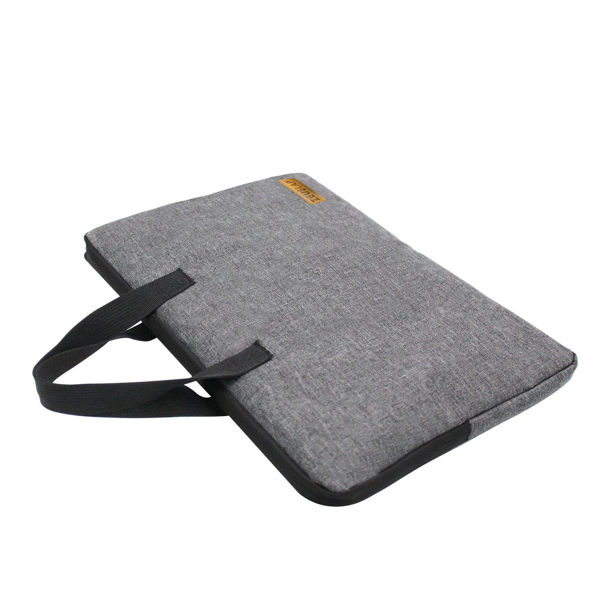 Pochette ordinateur 16 pouces à poignées en nylon gris chiné