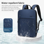 Sac à dos ordinateur 15,6 pouces fin et extensible, nylon déperlant