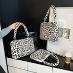 Pochette ordinateur femme léopard à anse, 11 à 15,6 pouces