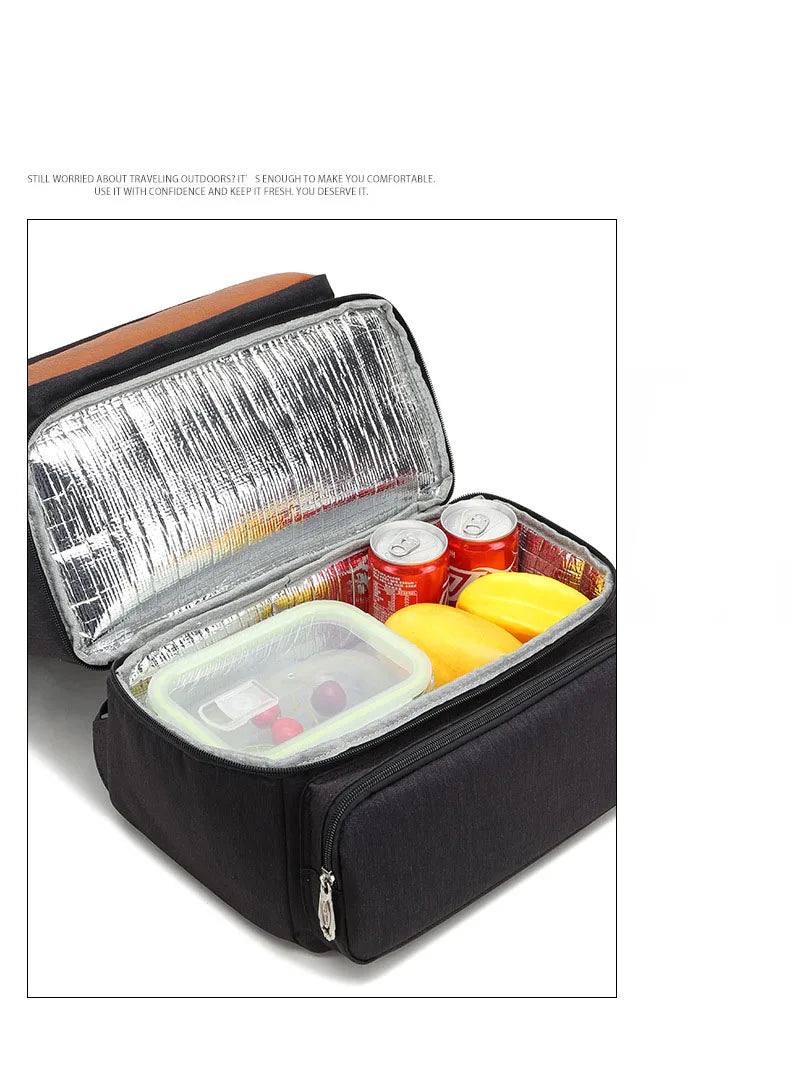 Sac à dos ordinateur avec compartiment repas isotherme et port USB