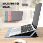 Housse ordinateur en simili cuir effet daim, support 3 hauteurs