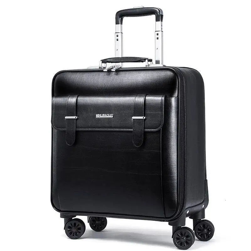 Trolley ordinateur simili cuir grain croco, 5 tailles de 40 à 60 cm