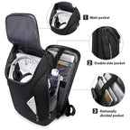 Sac à dos ordinateur étanche 15,6 pouces, tissu TPU et port USB