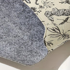 Housse ordinateur 13 pouces enveloppe, imprimé lapins sur fond crème