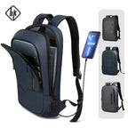 Sac à dos ordinateur extra-plat 9 cm, 14 ou 17 pouces, port USB