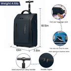 Sac à dos ordinateur à roulettes avec housse de roues et port USB