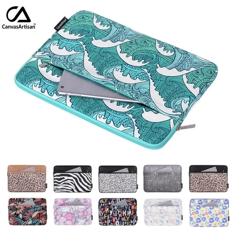 Pochette ordinateur imprimée à poche avant, de 12 à 16 pouces