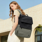 Sac à dos ordinateur 15,6 pouces à rabat, nylon déperlant extensible