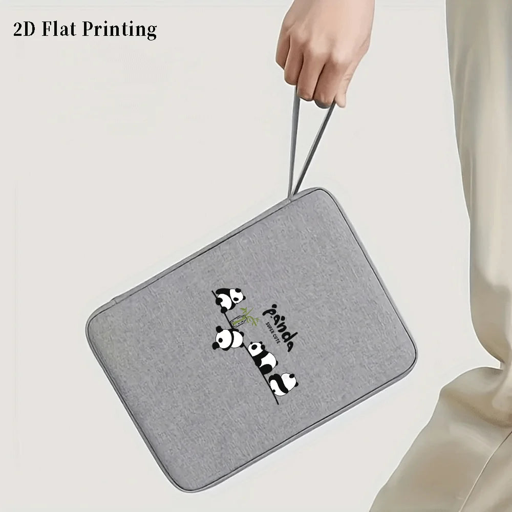Pochette ordinateur et tablette imprimé panda, 10,9 ou 12,9 pouces