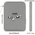 Pochette ordinateur et tablette imprimé panda, 10,9 ou 12,9 pouces
