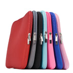 Housse ordinateur en coton doux, du 11 au 15,6 pouces, double zip