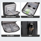 Sac à dos ordinateur USB 15 pouces à coque ABS et cadenas à code