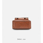 Sac à dos tablette 10 pouces en simili cuir vintage à sangles rivetées