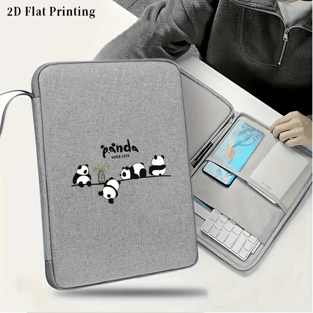 Pochette ordinateur et tablette imprimé panda, 10,9 ou 12,9 pouces