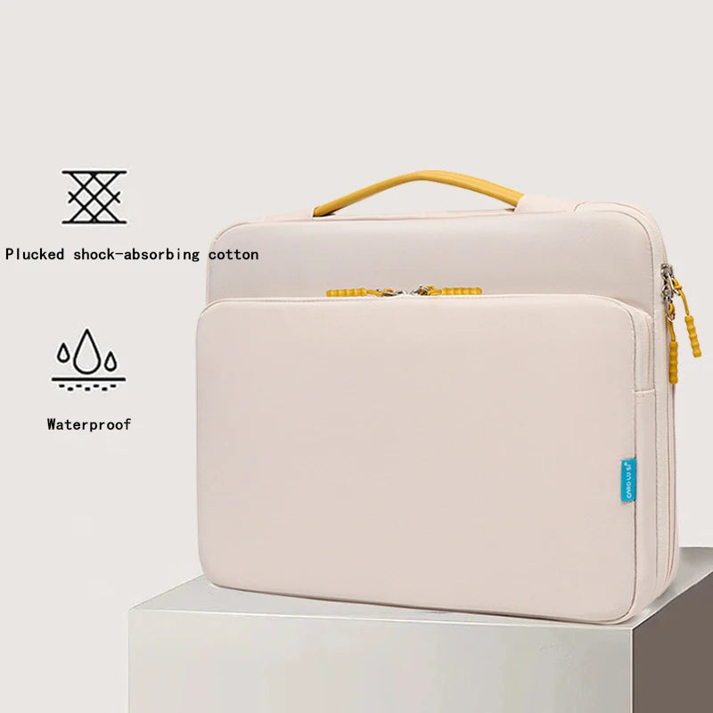 Pochette ordinateur à compartiment accessoires, déperlante