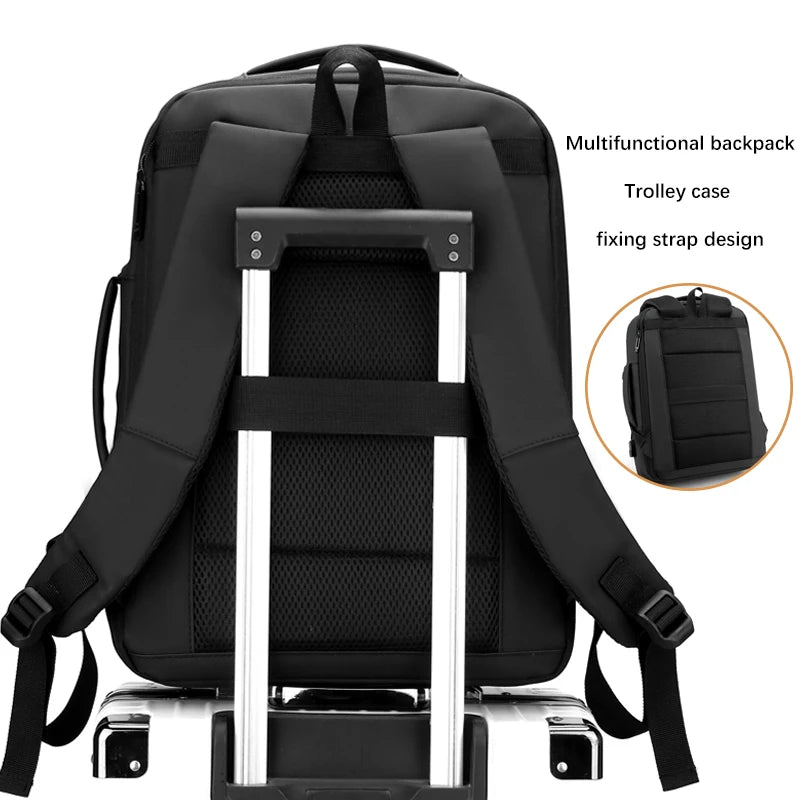 Sac à dos ordinateur extensible 17 pouces, soufflet de 5 cm et USB