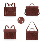 Sac ordinateur femme à nœud, 14 ou 15,6 pouces, douze coloris