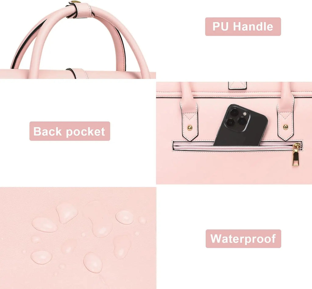 Sac ordinateur femme à nœud en simili cuir, porté dos ou épaule