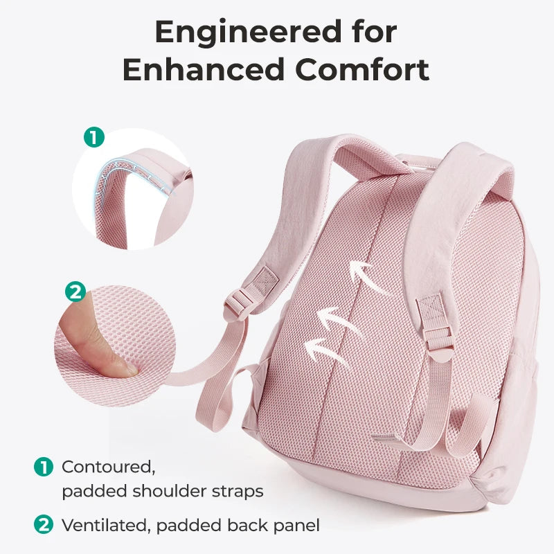 Sac à dos ordinateur ergonomique 14 pouces en polyester, 9 coloris