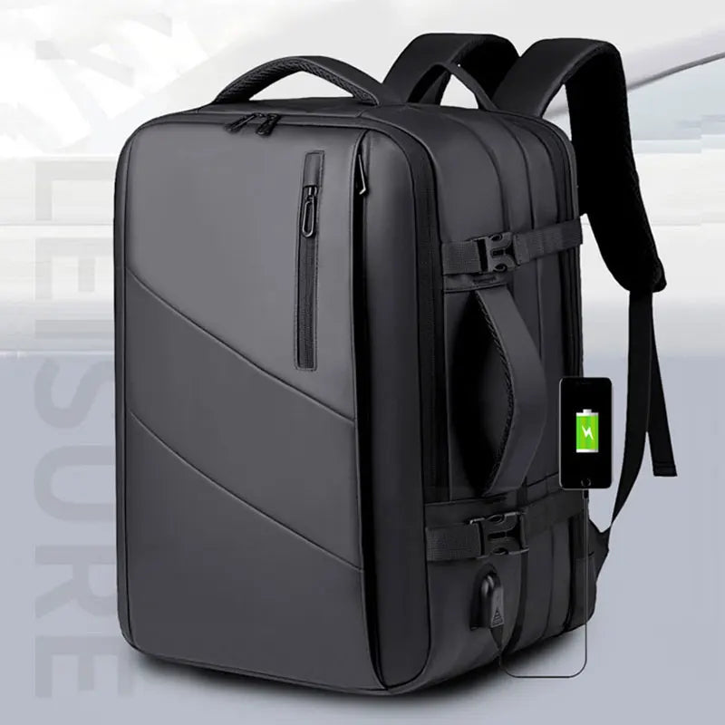 Sac à dos ordinateur 15,6 pouces, ouverture valise et soufflet 50 L