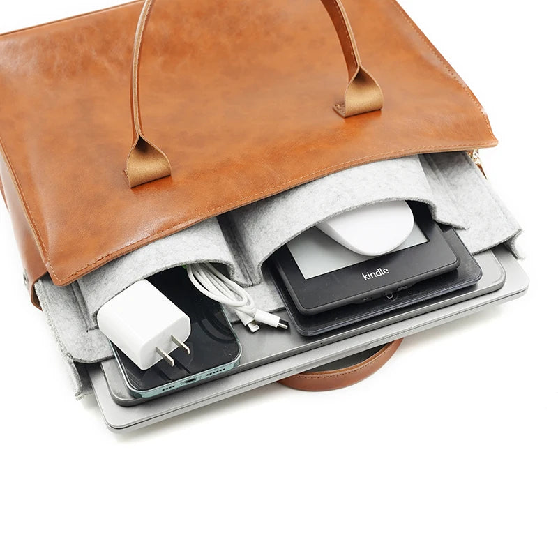 Sac à main ordinateur 13, 14 ou 15,6 pouces, bandoulière assortie