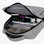 Sac à dos ordinateur homme 15,6 pouces en nylon, port USB latéral