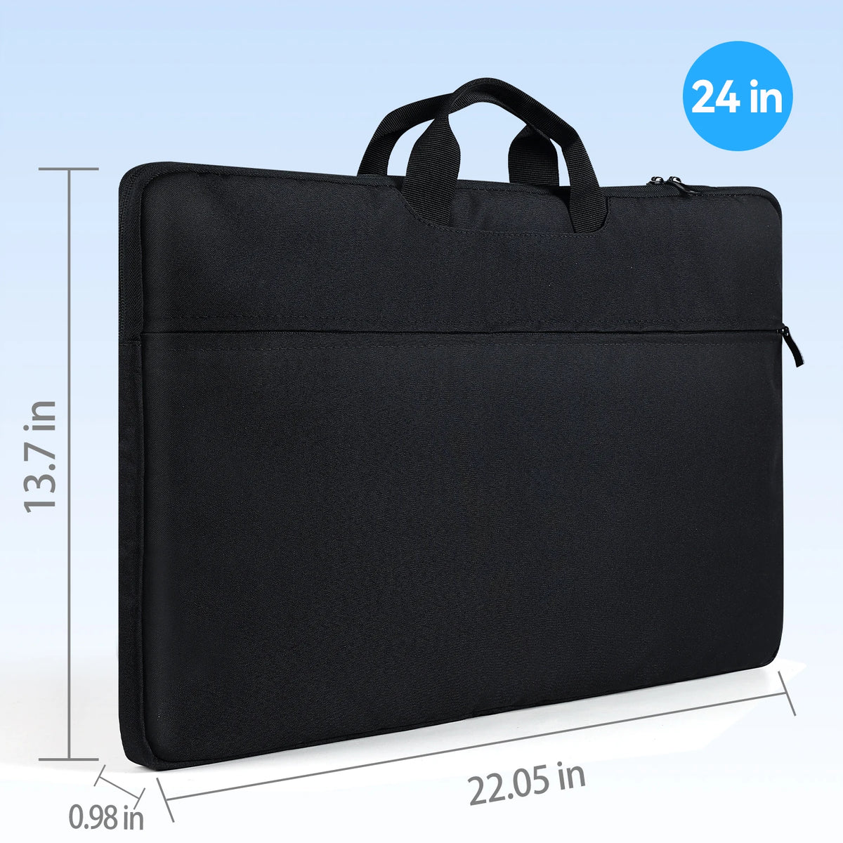 Pochette ordinateur grand format pour écran portable 24 pouces