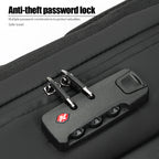 Sac à dos ordinateur antivol extensible, coque et cadenas à code