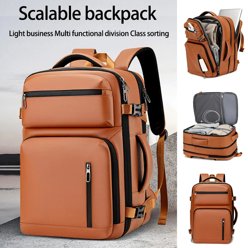 Sac à dos ordinateur 15,6 pouces extensible en simili cuir